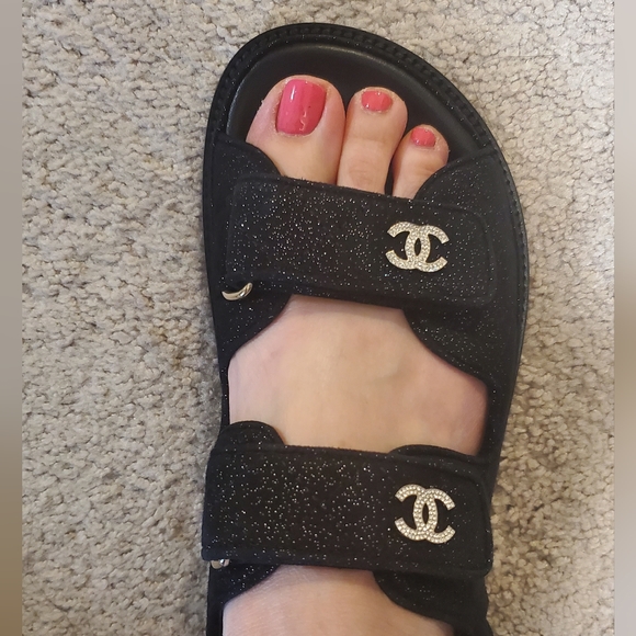 Chanel velcro dad sandal sz39. Full set. - Picture 5 of 5
